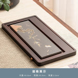 Kitchen Gadget Tea Tray Wood Coffeeware Teaware Office