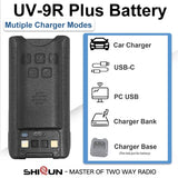 Baofeng UV-9R Battery USB C Charge 4800mAh Li-ion