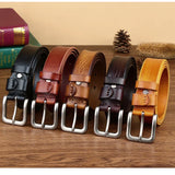 Mens belts Top Cowhide Full Match Casual Jeans