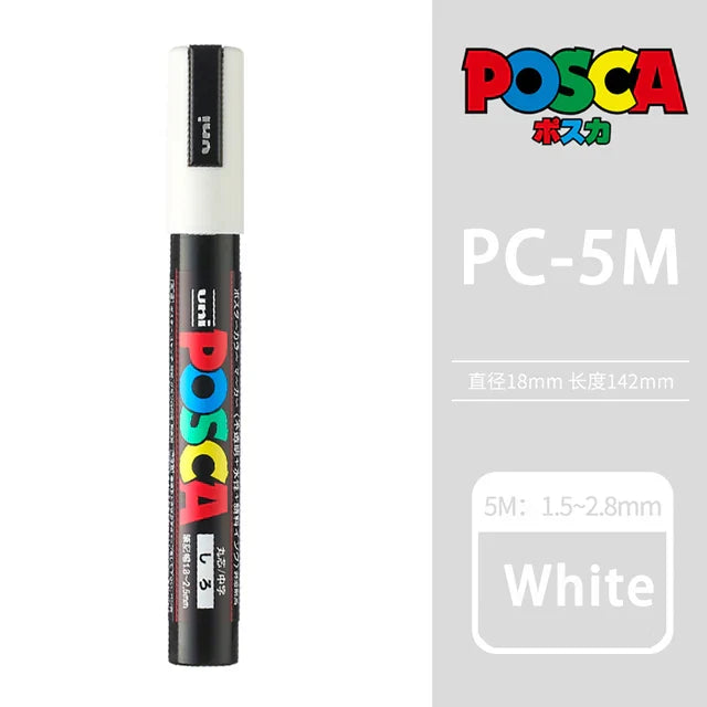 39 Colors Uni Posca PC-5M Paint Marker,1.8-2.5mm Medium