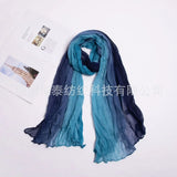 180x90cm Women Patchwork Scarf Muslim Crinkle Hijab Headwraf