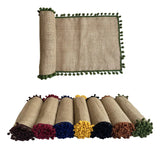 Jute Wedding Festival Christmas Tablecloth Porch Cover Towel