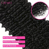 Curly Wave Hair Bundles With Lace Closure 5x5