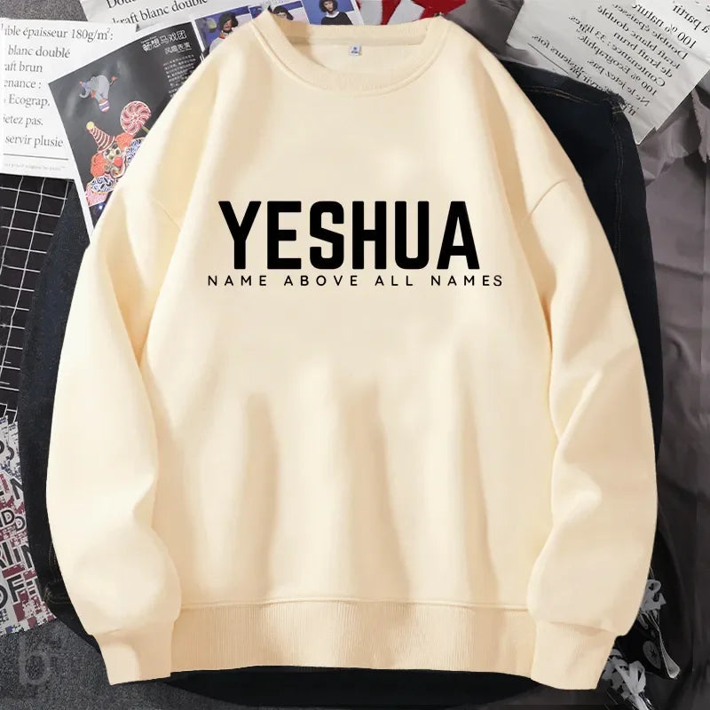 Yeshua Christian Jireh Sweatshirt Jehovah Jesus God Knitted