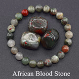 Real Natural Labradorite Stone Bead Bracelet Men Women