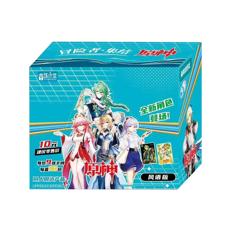Genshin Impact Cards Anime TCG Game Collection Pack