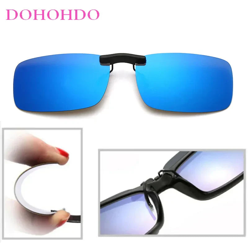 DOHOHDO 2023 New Rimless Polarized Clip On Sunglasses