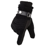 Touch Screen Winter Warm Men's Gloves Genuine Leather