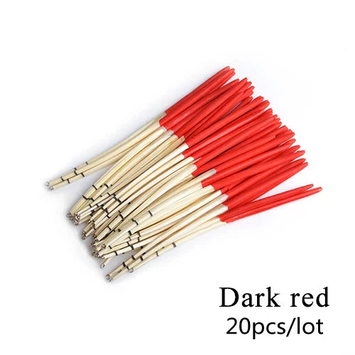 FTK 20pcs Fishing Float Feather Float Hard Tail