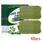 60/12PCS Detox Foot Patches Pads Natural Herbal Wormwood