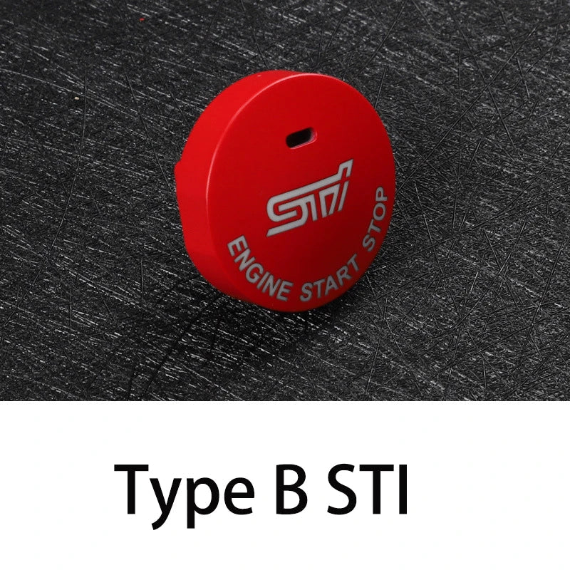 New Red Car Engine Start Stop Switch Cover