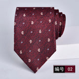 ties for men 2024 Luxury Wine Red Groom
