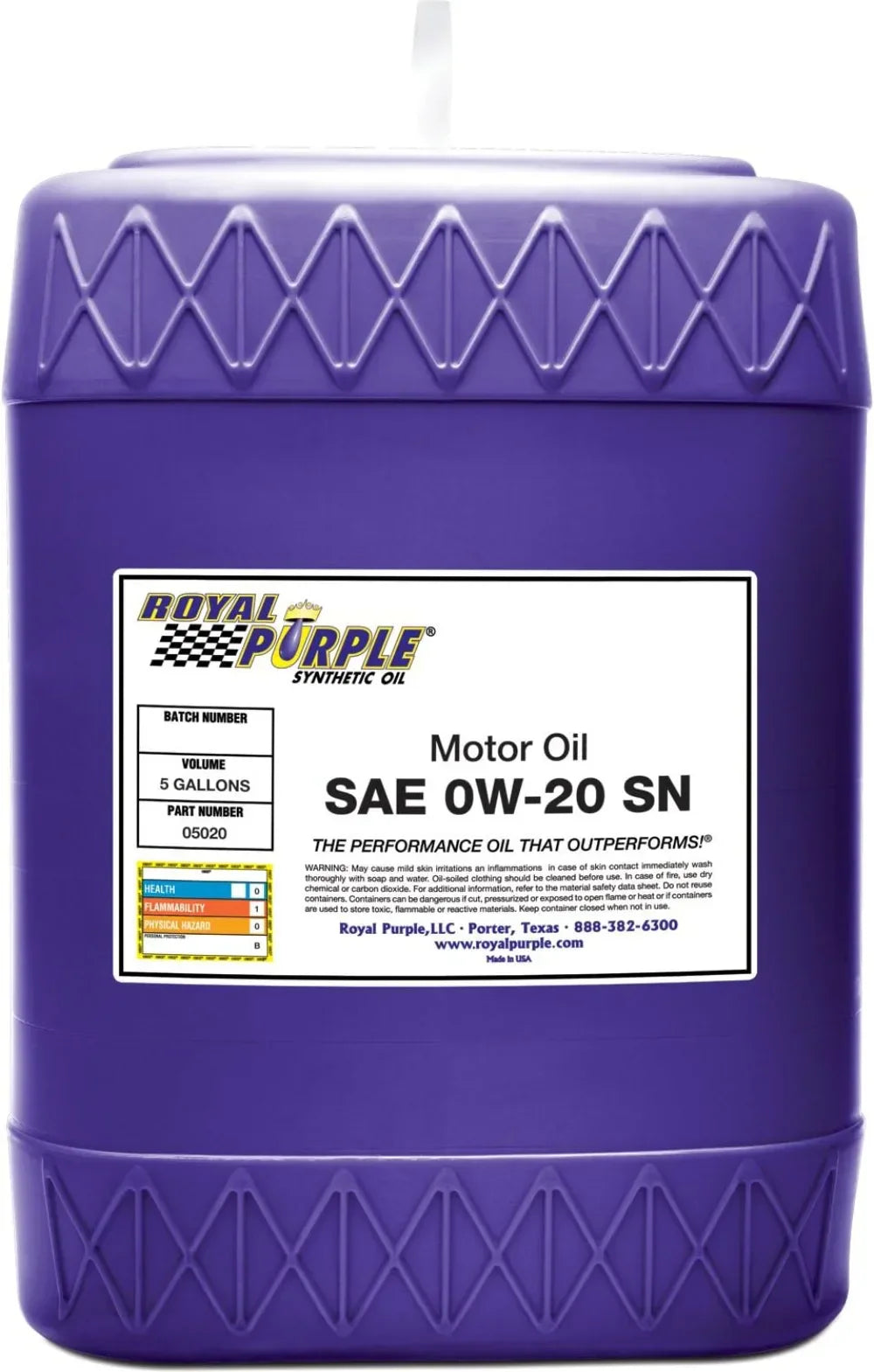 Royal Purple ROY51020 APILicensed SAE 0W20 High Performance