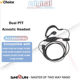 Earpiece Original baofeng uv 82 Radio Headset Dual