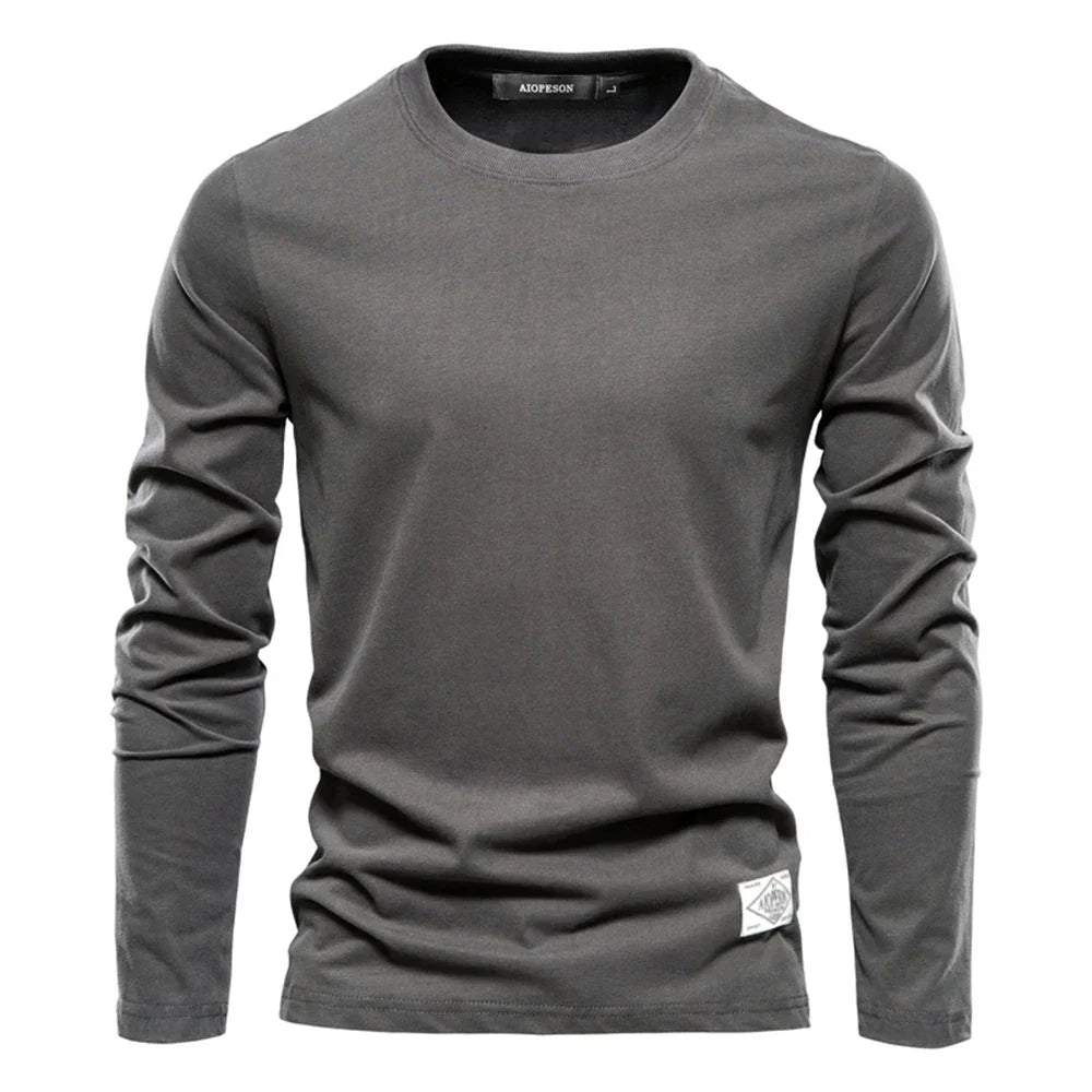 100% Cotton Long Sleeve T shirt For Men