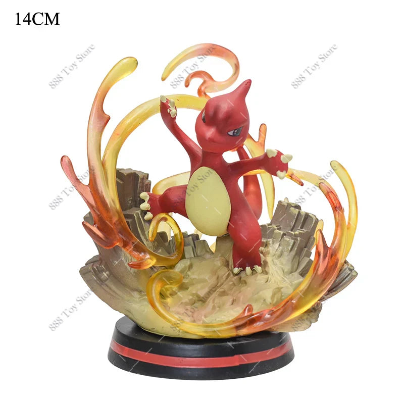 Anime Pokemon Figure Charizard Squirtle Bulbasaur Vulpix Scenes