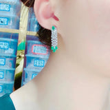 Natural Emerald Jewelry 925 Sterling Silver Created Green