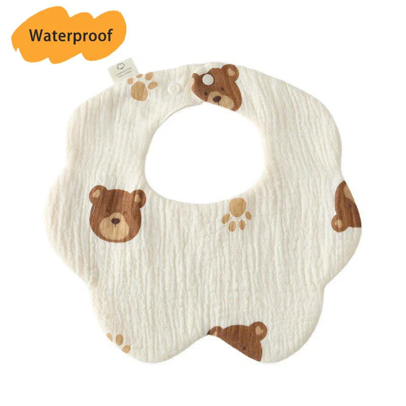 New Thickened 7 Layers Cotton Waterproof Baby Bibs