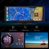 10.26" Dash Cam Rearview Camera Wifi Carplay &