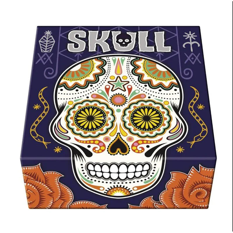 Flower Skull-Skull King card game All English family