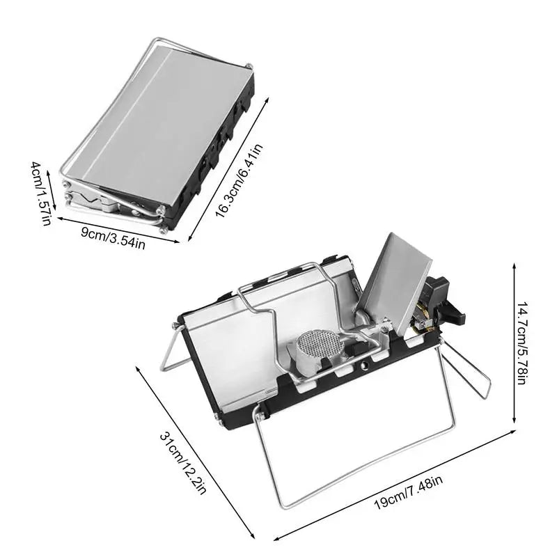 Mini Folding Gas Stove Portable Pocket Cassette Stove
