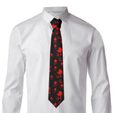 Mens Tie Classic Skinny Haloween Scary Skull Neckties