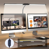 Double Head LED Desk Lamp Stepless Dimmable Computer