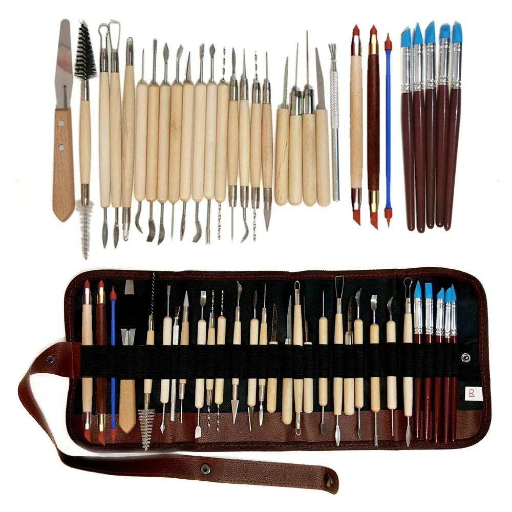 Pottery Clay Sculpting Tools Kit 8-61 Pcs/Set, Ceramic