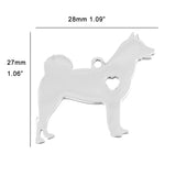 10pcs I Love My Cat Dog Animals Stainless