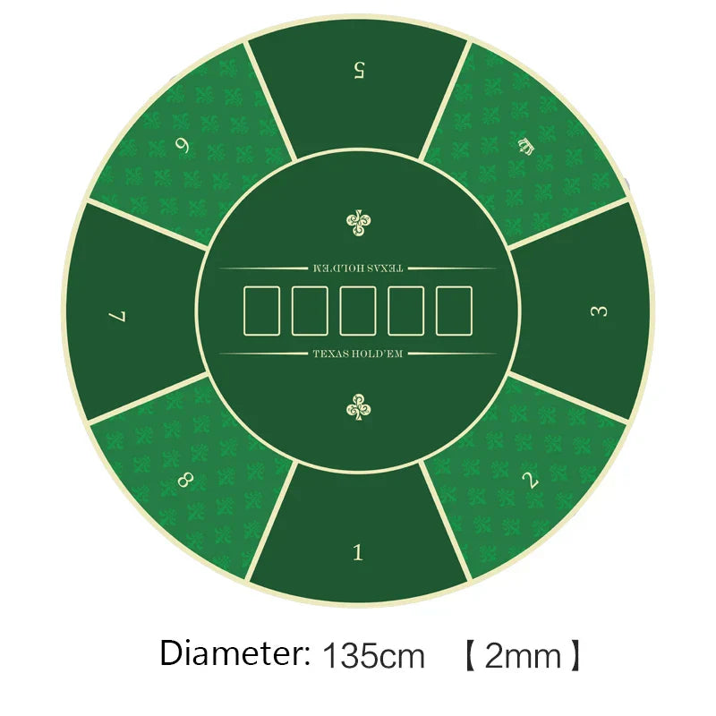Deluxe Suede Texas Holdem Game Table Mat Nonslip