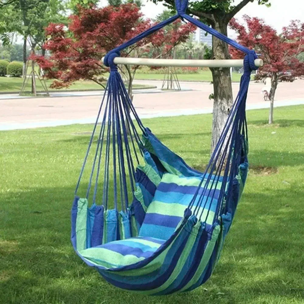 Hammock Chair Hanging Rope Swing Chair Portable Comfortable