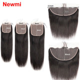 Straight 4x4 5x5 6x6 Lace Closure Human Hair