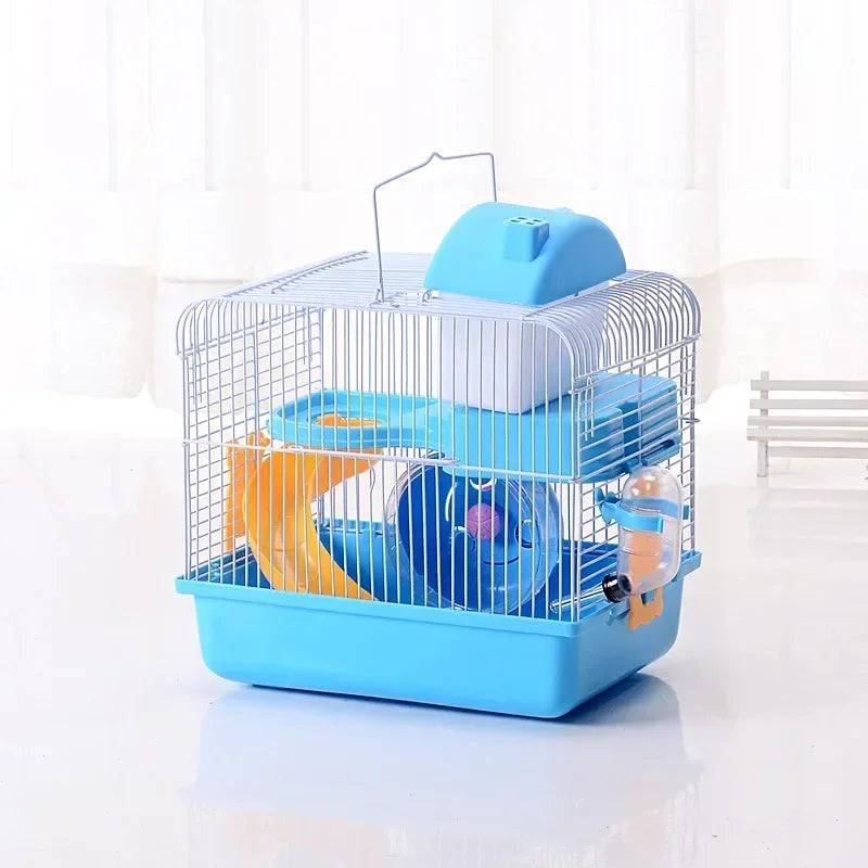 Double-layer Hamster Cage Glamping Accessories Mouse Toy Villa