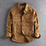 Cargo Shirt For Men Long Sleeve Premium Cotton