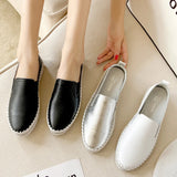 luxury silver sneakers shoes woman genuine leather platform