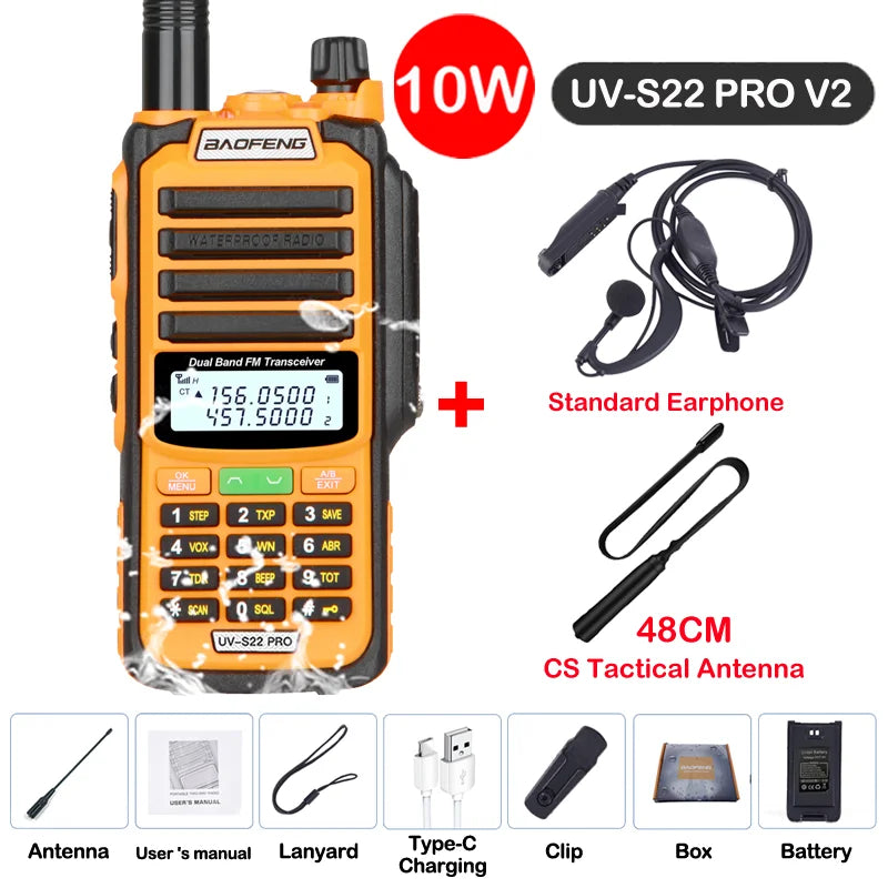 Baofeng UV S22 PRO V2 IP68 Walkie Talkie