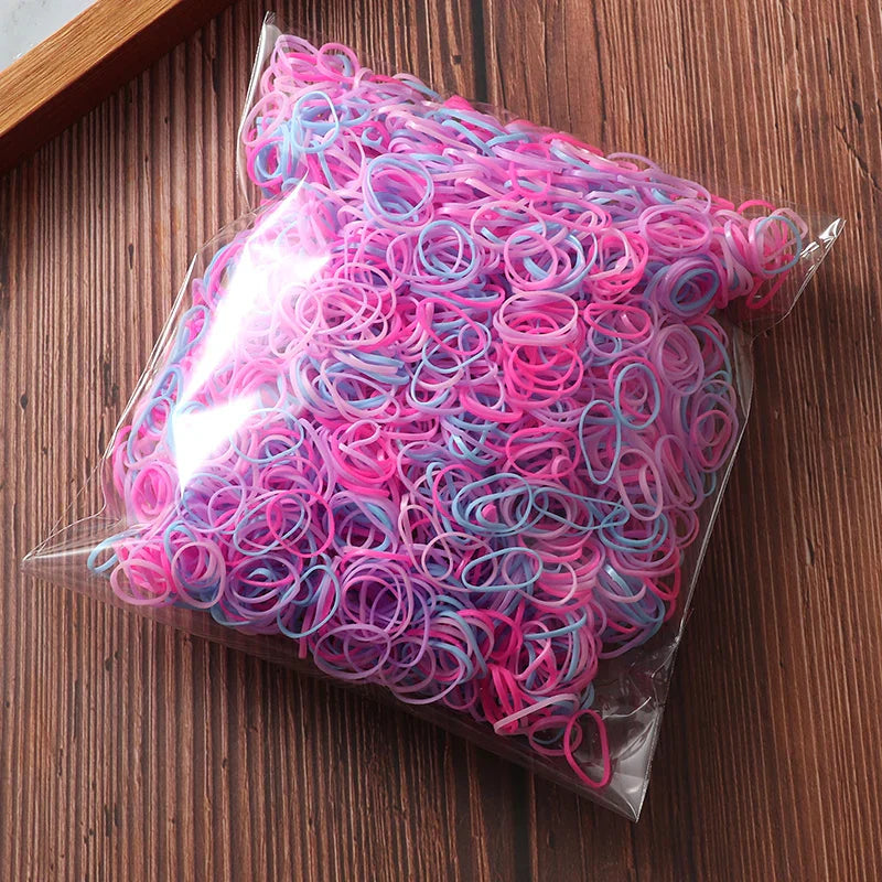 2000 Piece Pack Children's High Elasticity Rubber Band