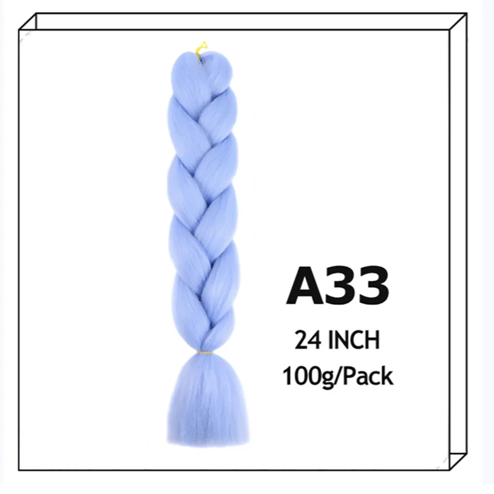 24Inch Synthetic Long Jumbo Ombre Braiding Hair For
