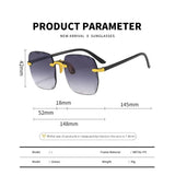 2024 New Frameless Cut Edge Sunglasses Fashion Summer