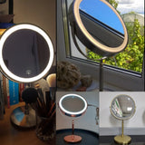 Makeup Mirror With Light Lamp 10x Magnifying Desktop