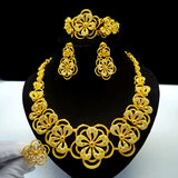 ANIID Indian 24K Gold Color Necklace Set For