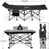 Portable Camping Cot,Sleeping Cot for Adult, 28" Extra