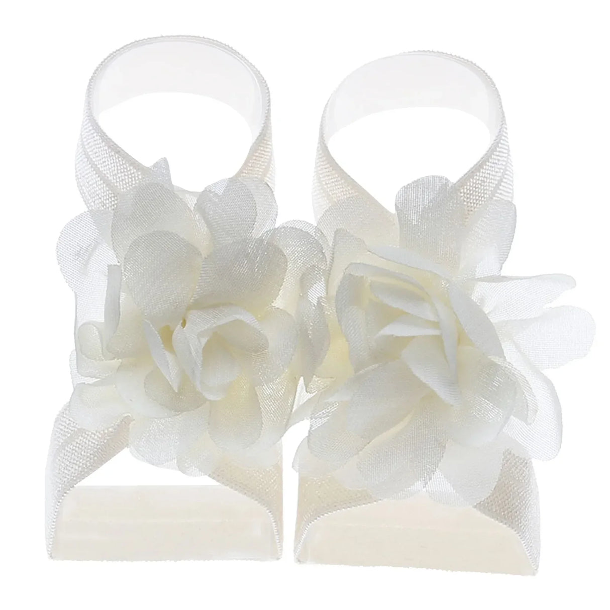 Cute Flower Chiffon Baby Sandals Soft Breathable Solid