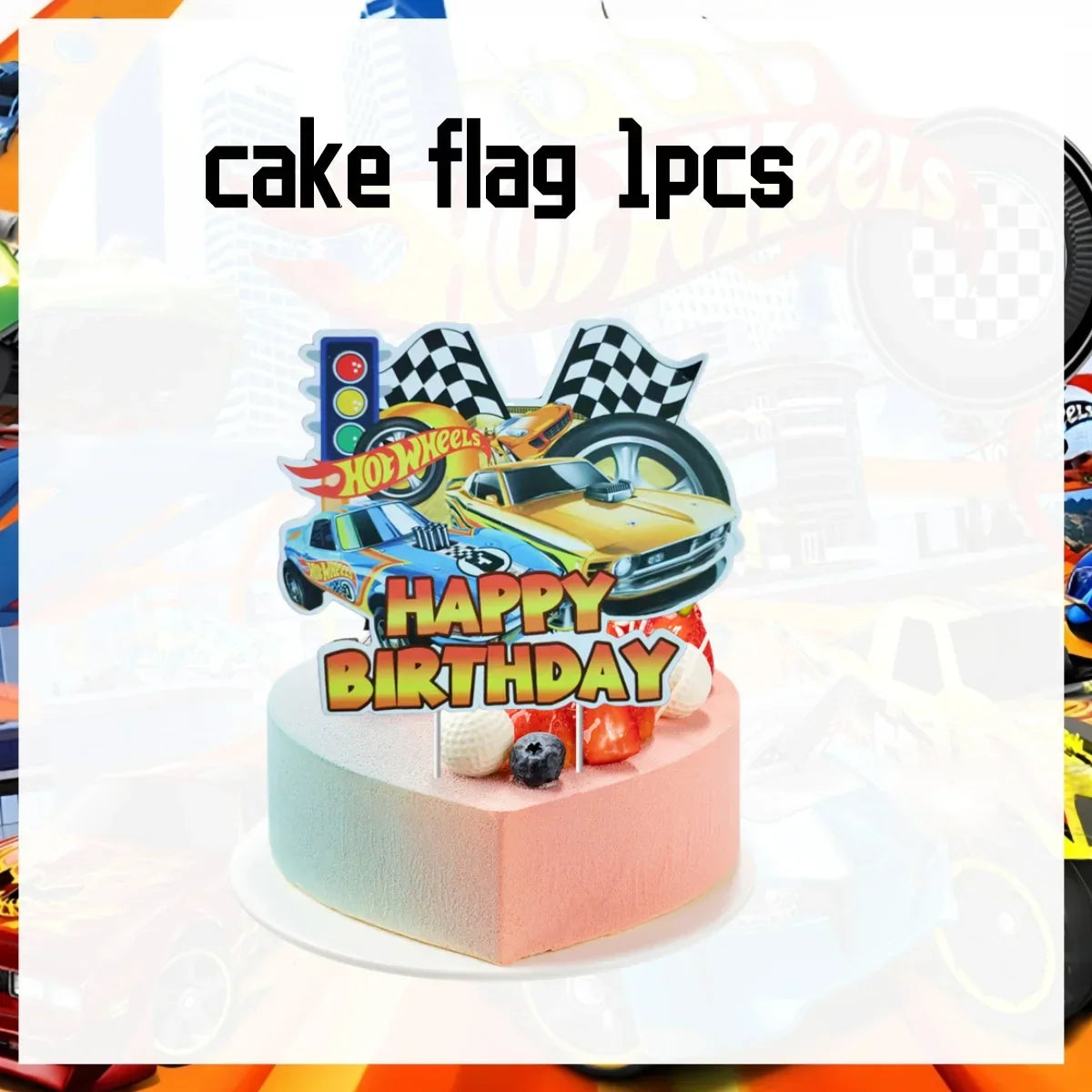 Hot Wheels Birthday Decoration Racing Car Disposable Tableware