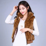 Real Fur Rabbit Korean Rabbit Fur Coat Natural