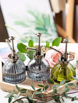 Glass Embossed Air Pressure Gardening Small Watering Can
