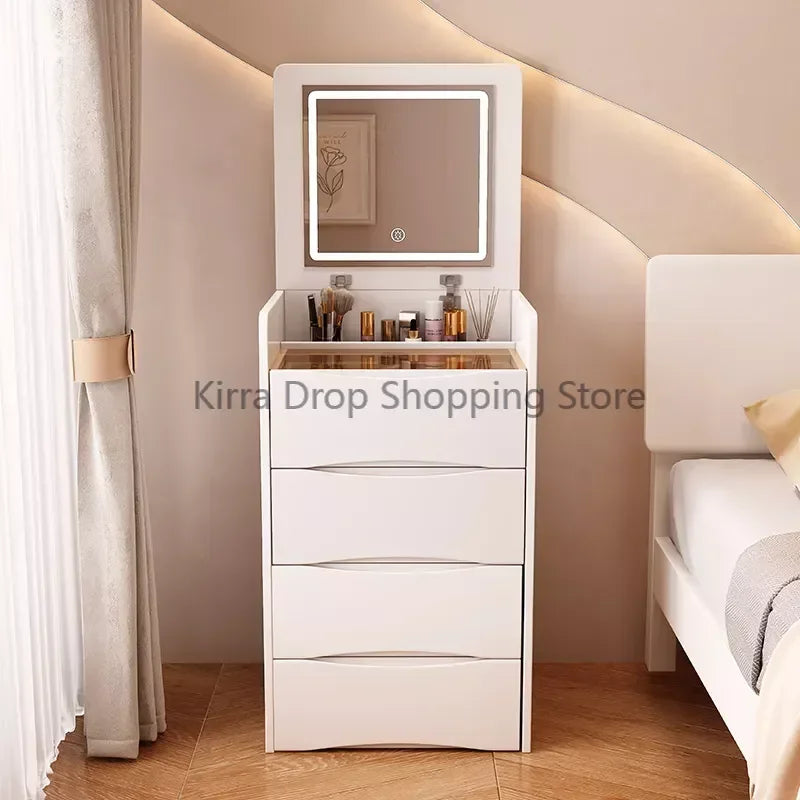 Comfortable Storage Bedside Table Dresser Drawers Modern Bedroom