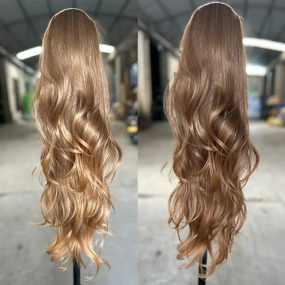 Gladys Weave Ponytail Extensions Synthetic Long 28 Inches