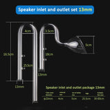 Aquarium Glass Inlet Outlet Skimmer Accessories Lily Pipe