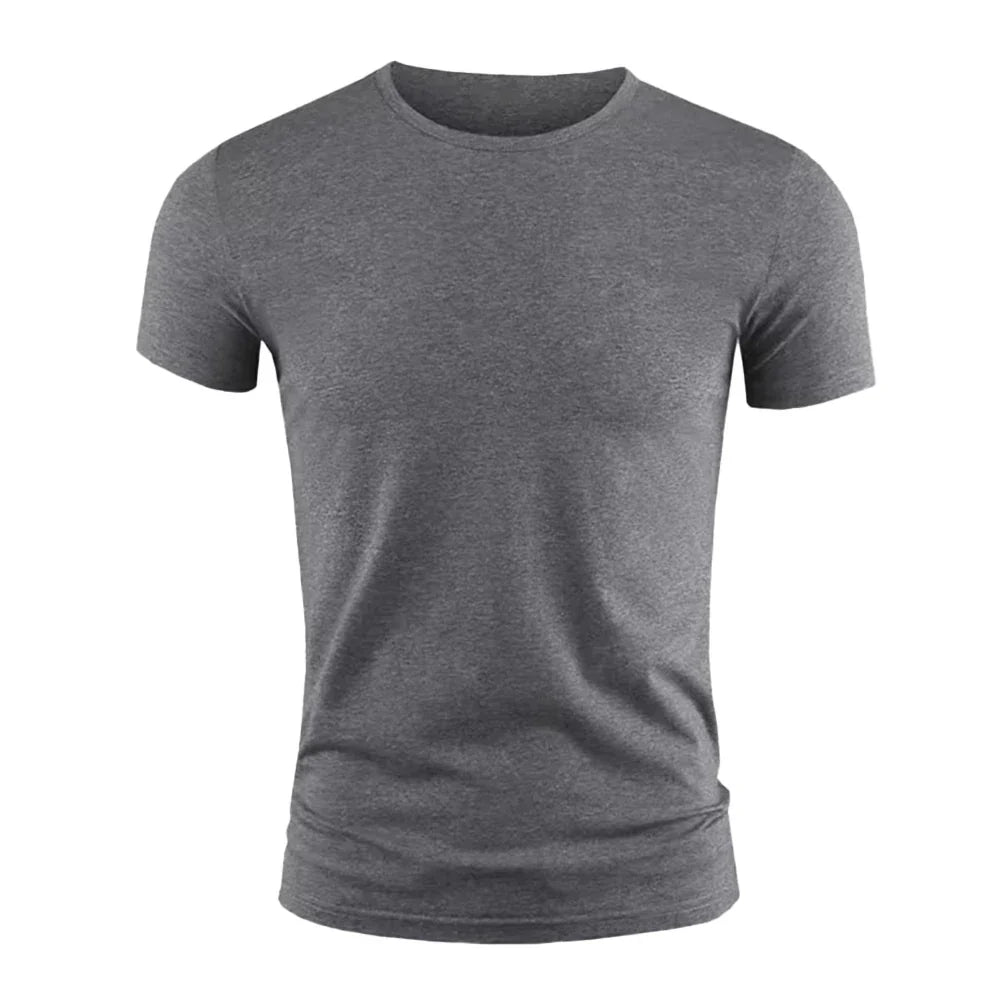 Men's Basic T-shirt Solid Color Short Sleeve Tee